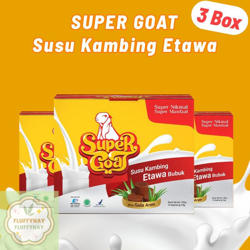 

Supergoat Susu Kambing Etawa Dengan Gula Aren 3 Box