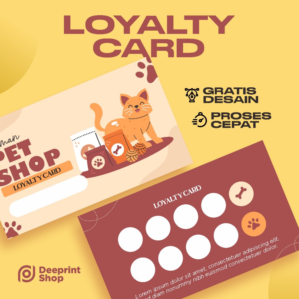 

Cetak Kartu Member Custom Design Sendiri / Loyalty Card / Kartu Stamp / Kartu Promosi MURAH