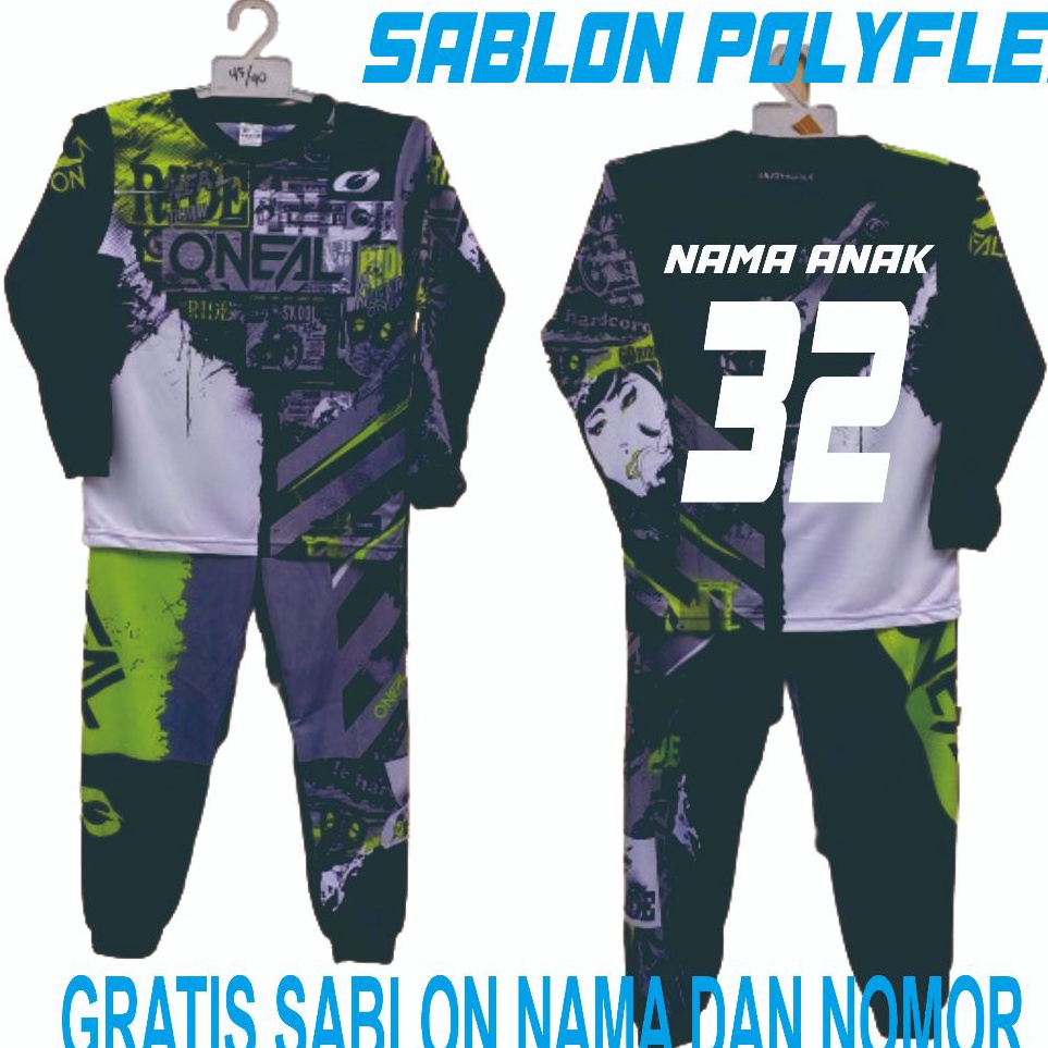 Dapatkan Setelan baju balap Honda baju kaos balap motor cross setelan baju team honda