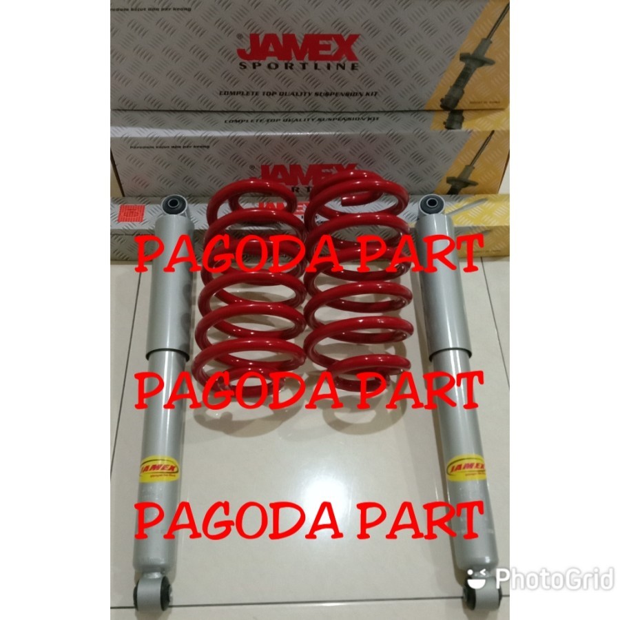 PAKET SHOCK BREAKER + PER KEONG JAMEX EMPUK ALL NEW RUSH BELAKANG 4PCS 2018-ON STD ORIGINAL PREMIUM