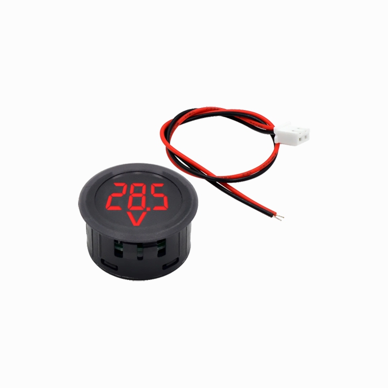 EELIC VMD-DC4VS100V -BLT  Voltmeter DC 4-100V Digital Bentuk Bulat Dengan 3 pilihan warna led digita