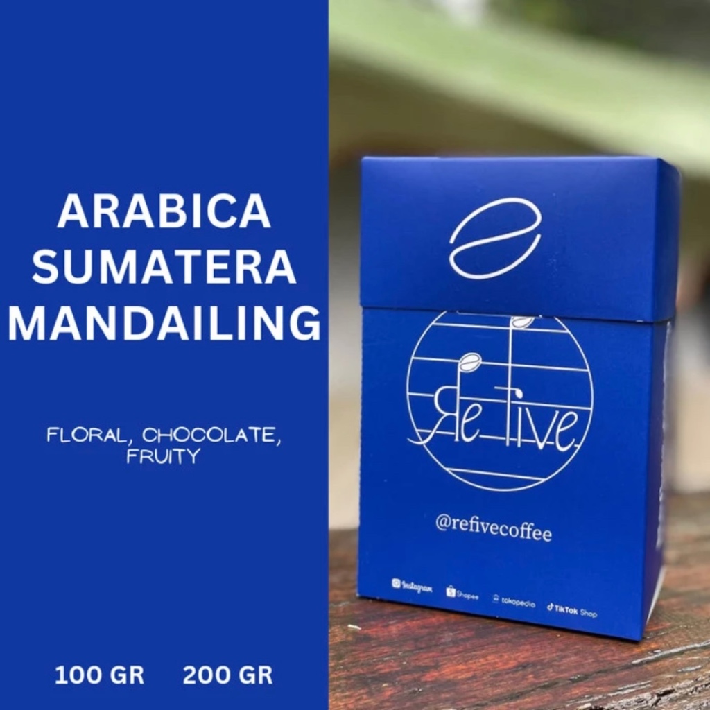 

KOPI BIJI / KOPI BUBUK ARABICA MANDAILING (SINGLE ORIGIN COFFEE BEANS / GILING) 500gr
