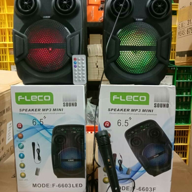 Speaker Fleco F6603 Plus Mic Bluetooth