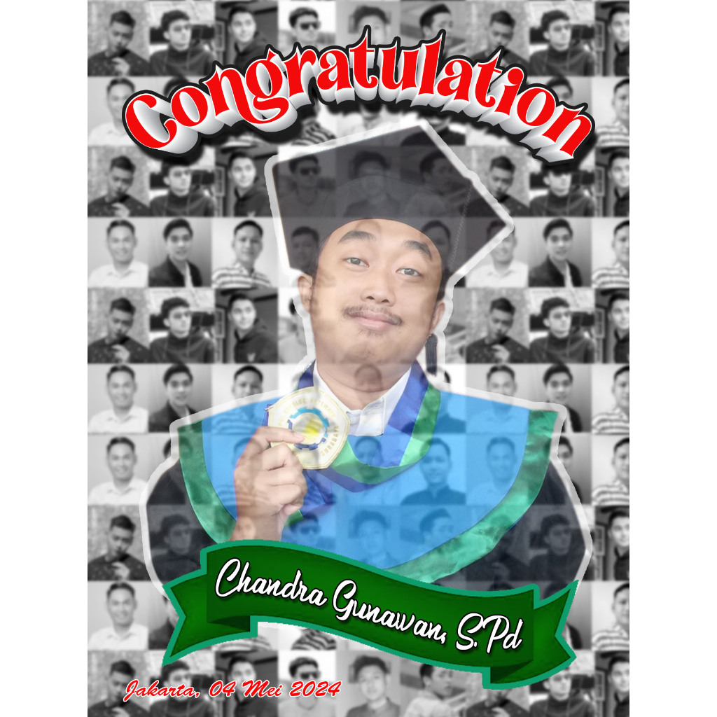 MOZAIK FOTO , DESAIN+CETAK  30x40cm