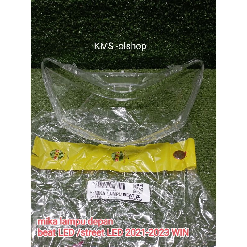 mika lampu depan/kaca mika lampu depan all new Honda beat LED /street LED 2021-2023 (WIN)