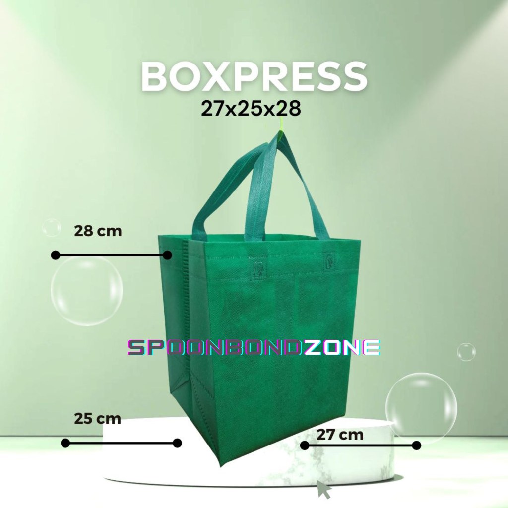 

Tas Box Spunbond Goodie Bag AUTOPRESS 27X25X26 Souvenir Promosi Murah