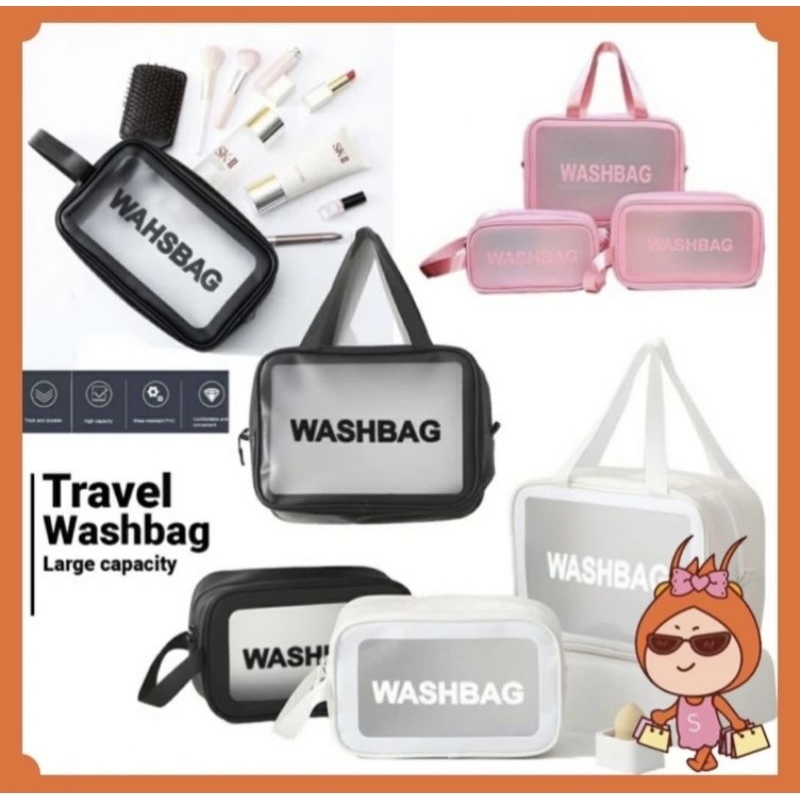 WASHBAG TEMPAT PENYIMAPANAN KOSMETIK /KEBUTUHAN WANITA / TAS MAKEUP