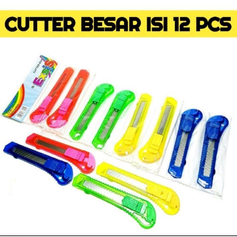 

Cutter Plastik Besar CUTTER BESAR / KECIL KATER MURAH BENING PISAU CUTTER