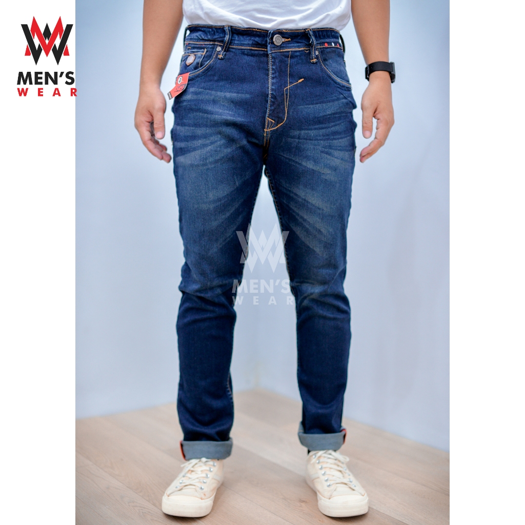 JACK MARCO 751 - Celana Panjang Jeans Skinny Stretch - BLUE BLACK