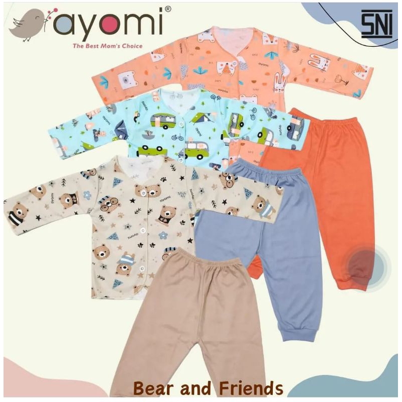 AYOMI SETELAN PANJANG BAYI 0-3BLN