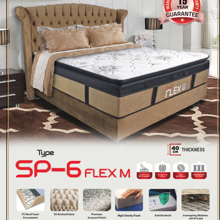 Springbed Premium Tebal 40cm SP6 Korean Technology by Metis Springbed