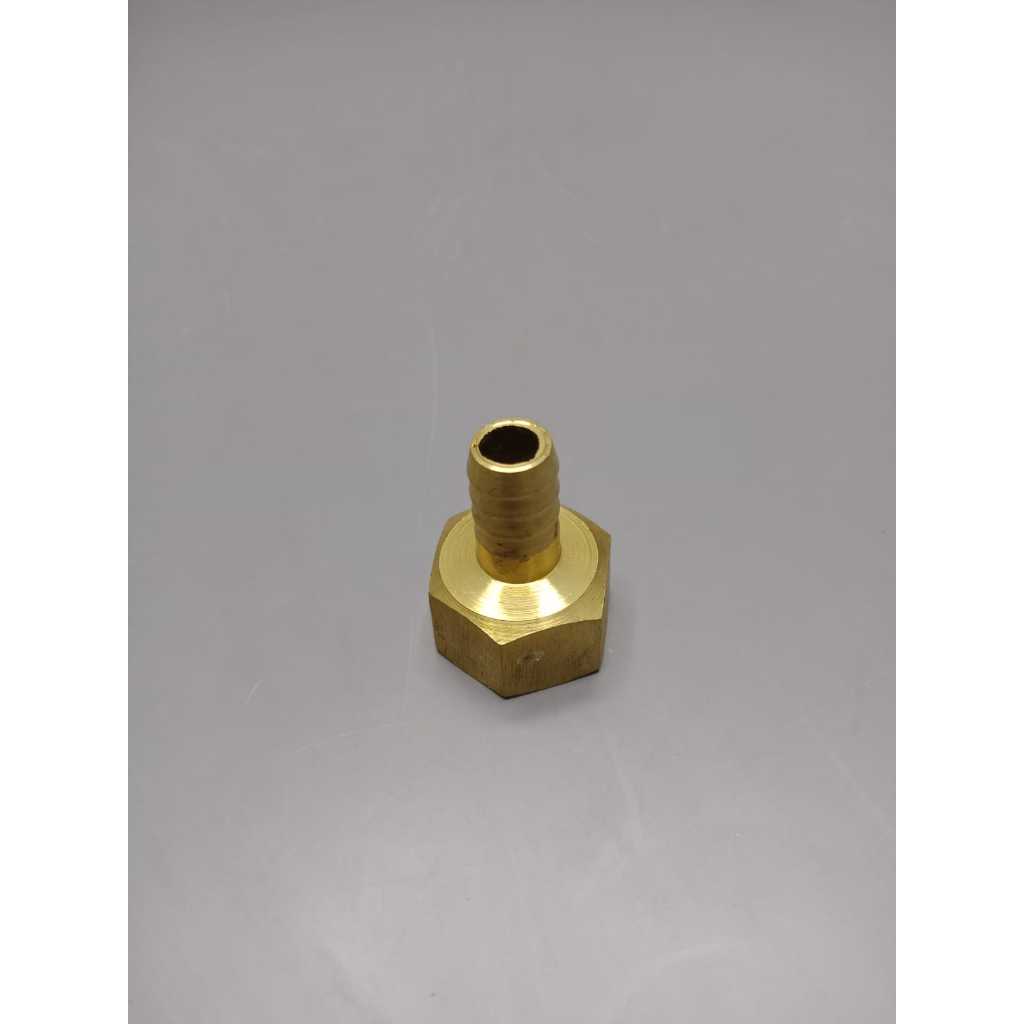 Nepple Selang Drat Dalam Kuningan 3/4" x 1/2" Nepel Selang Drat Dalam 3/4" x 1/2"