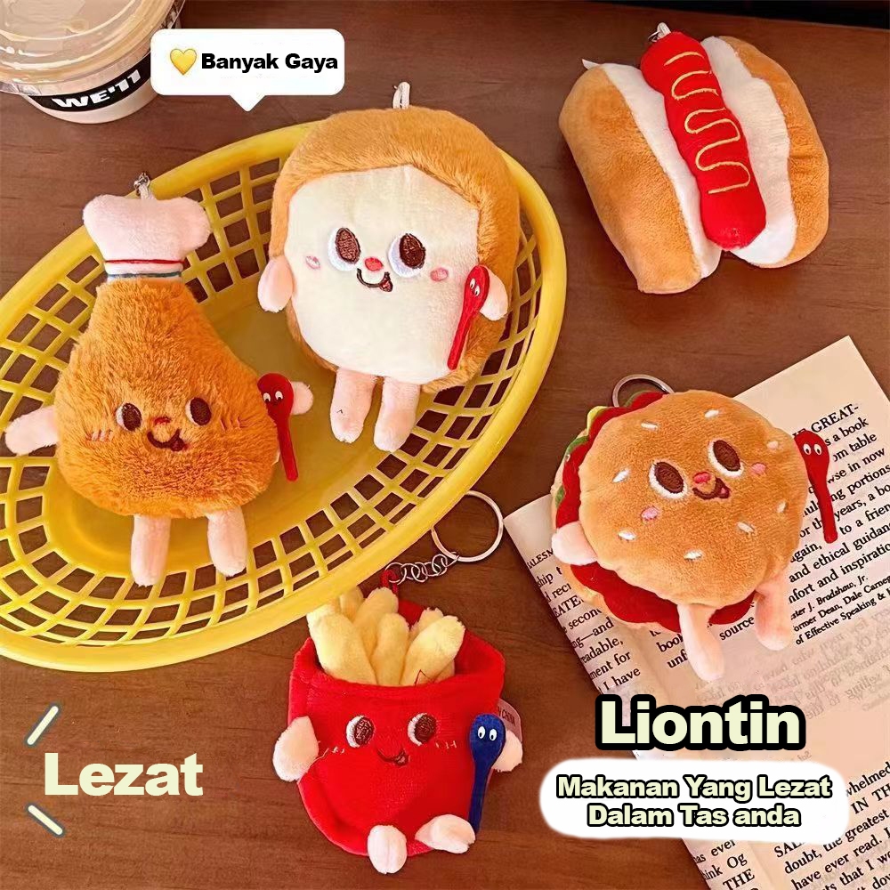 Gantungan Kuci Gantungan Tas Boneka Gembul Lucu / Gantungan makanan / Gantungan Monster Lucu Kekinia