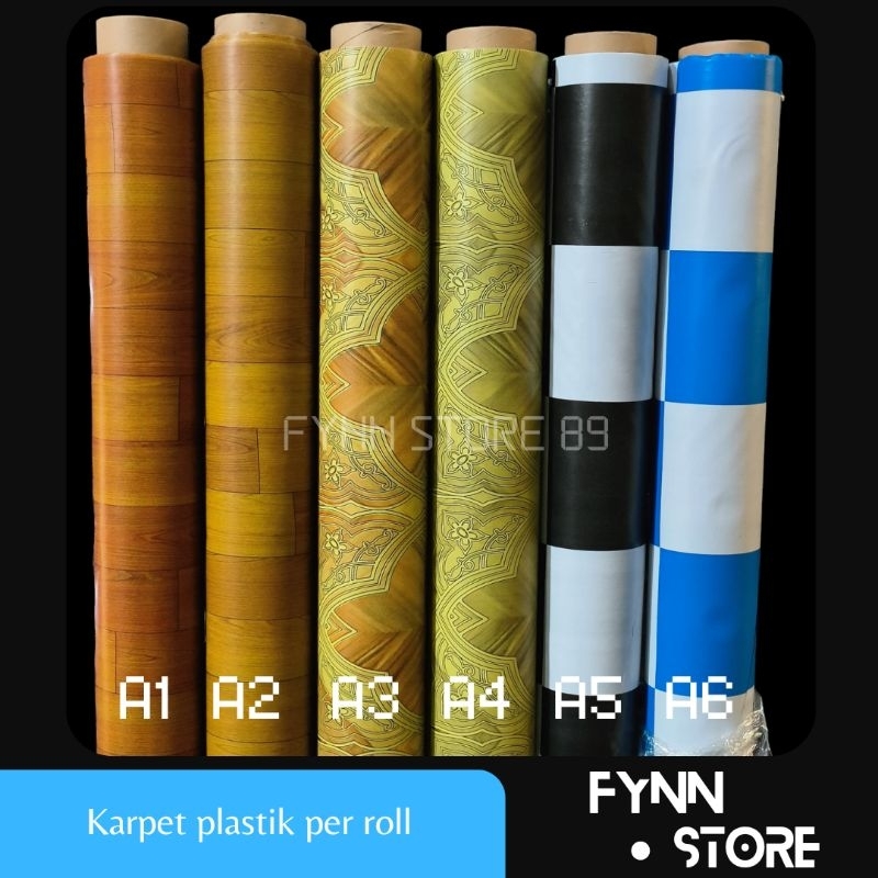 KARPET LANTAI PLASTIK UNTUK ALAS MEJA / LANTAI BANYAK MOTIF DIJUAL PER ROLL