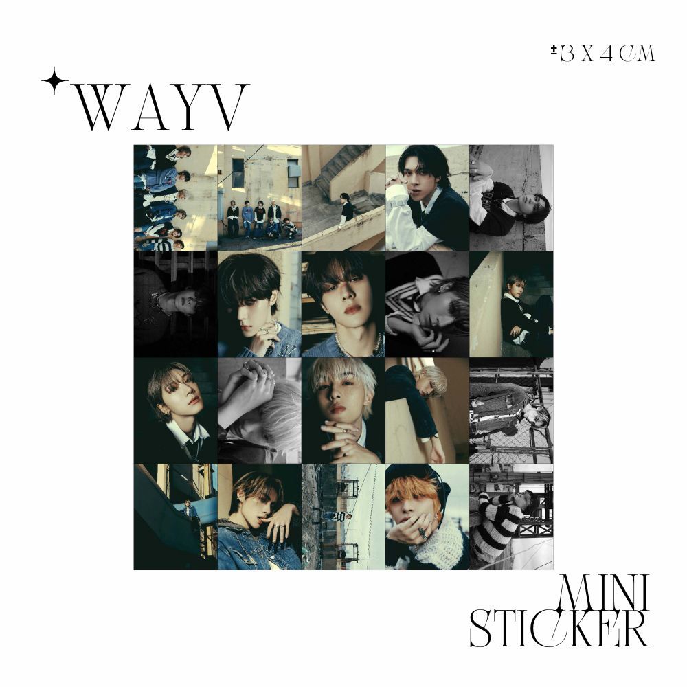 

MINI STIKER WAYV ON MY YOUTH (ISI : 20 PCS) STICKER CHROMO TRANSPARAN HOLOGRAM KPOP IDOL KOREA PREMIUM MURAH UNOFFICIAL KUN TEN WINWIN LUCAS XIAOJUN HENDERY YANGYANG READY STOCK !