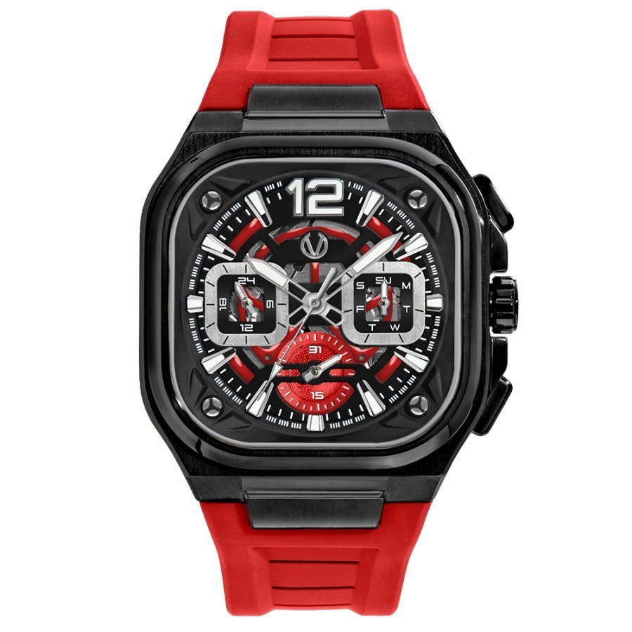 Jam Tangan Christ Verra CV 109068G-36 BLK/RED Original Garansi Resmi 2 Th