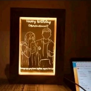 hampers akrilik pigura + Boneka dan minigold