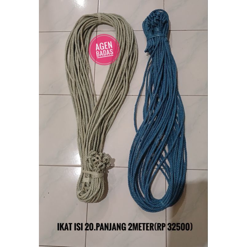 Tali Tambang warna Putih dan biru Kambing,Tali Tambang kambing,Tali ikat kambing panjang 2meter isi 