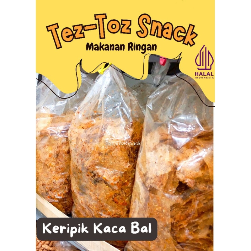 

Tez-Toz Cemilan Enak 100% KERIPIK KACA PEDAS DAUN JERUK 1 BALL , Renyah, Lezat, Enak Banget, Makanan Ringan Murah Meriah