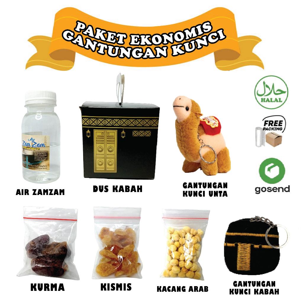 

Paket Oleh Oleh Haji dan Umroh dus Kabah + Gantungan Kunci Unta A - I