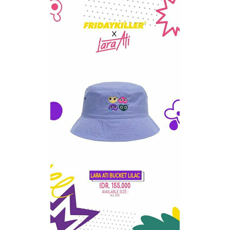 bucket topi lilac