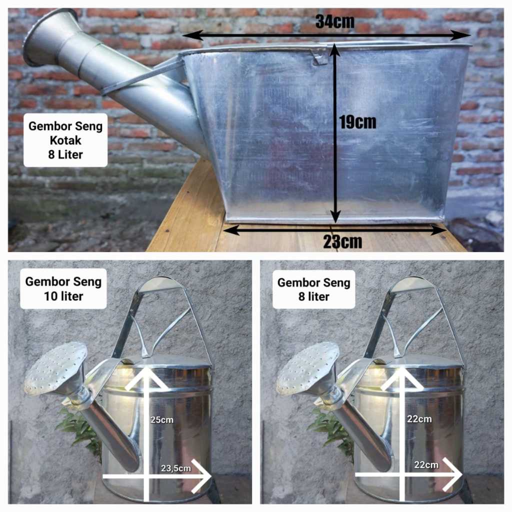 Gembor Air / Siraman Tanaman/Bunga Bahan Seng Tebal