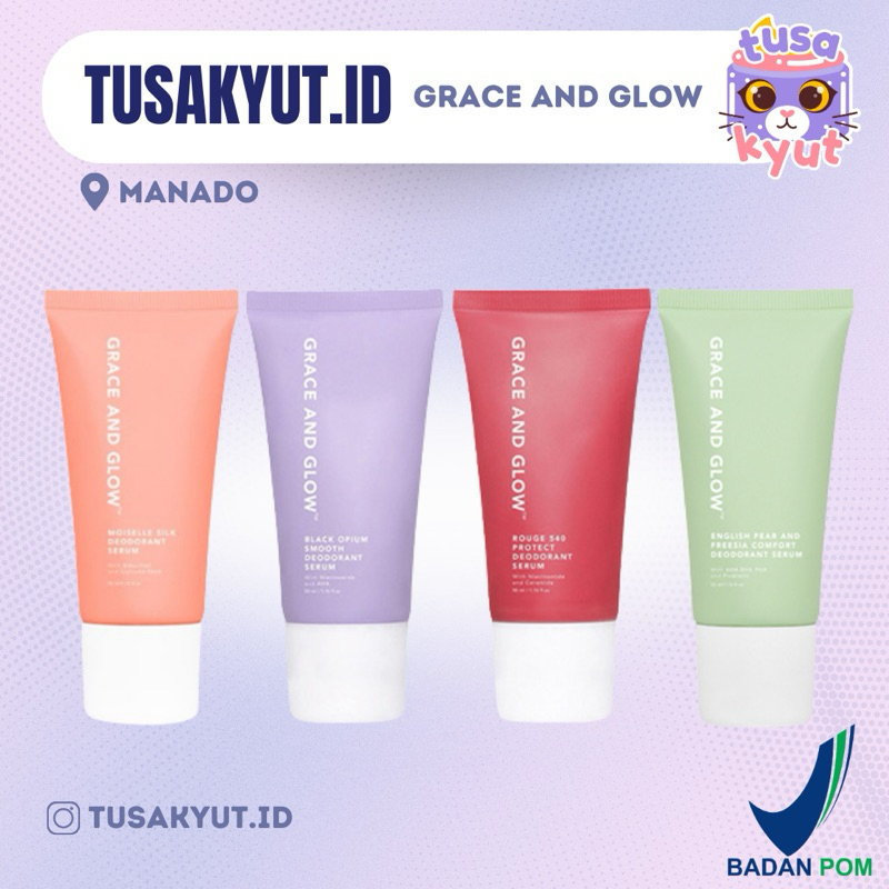 (MANADO) GRACE AND GLOW - DEODORANT SERUM ( black opium , rouge540 )