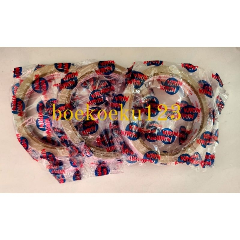 

SALE! 3 ROL DOUBLE TAPE ATAU SELOTIP BOLAK BALIK KIRIN 12 MM x 10 M