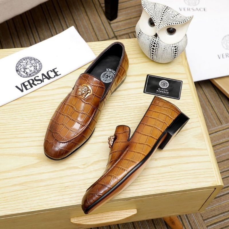 SEPATU PANTOFEL PRIA VERSACE SEPATU KANTOR IMPORT KULIT ASLI