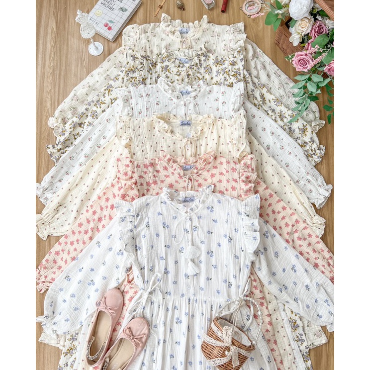 Baru Aurora Dress by Kimka Hijab  Dress Lebaran Cantik Wanita  Gaun Vintage Casual Korean Style  Dre