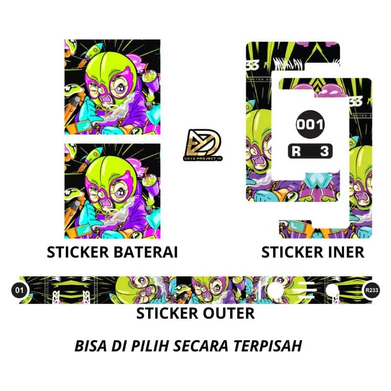 

Stiker set Depan Belakang dan Stiker Body 33-R