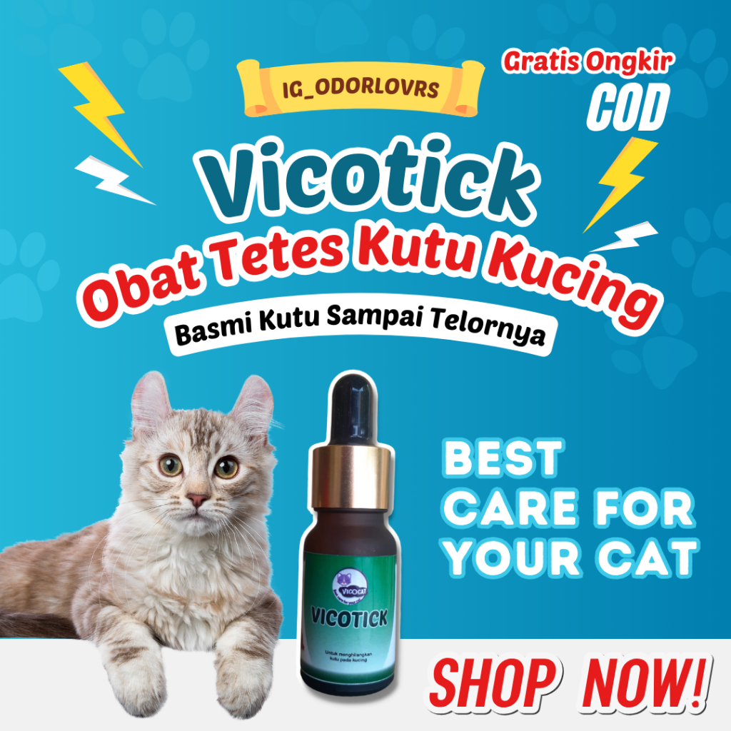Obat Tetes Kutu Kucing Ampuh Membasmi Kutu Sampai Telor dan Aman Untuk Anak Kucing Kitten Kucing ham