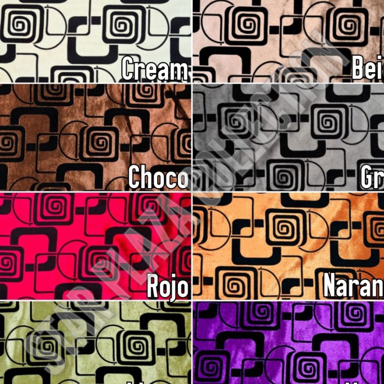 Terlaku Bahan Kain Beludru Velvet Flocking Sofa  Jok  Kursi Motif Kotak Kotak  Alvira Sofa Jok Kursi