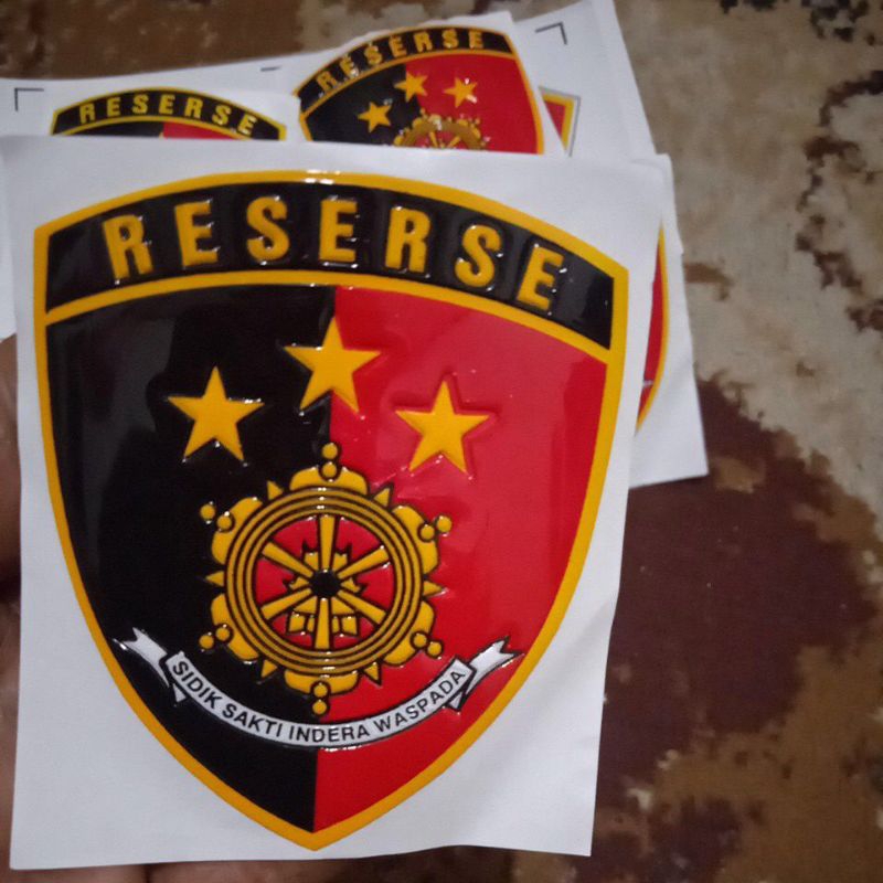 

stiker embos Reserse