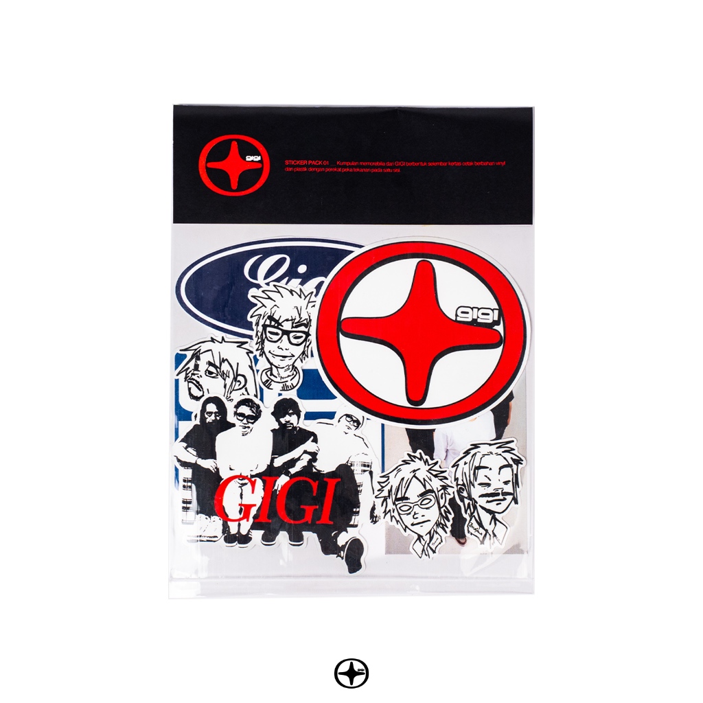 

GIGI Band Merchandise - Kumpulan Sticker - Sticker Pack 1