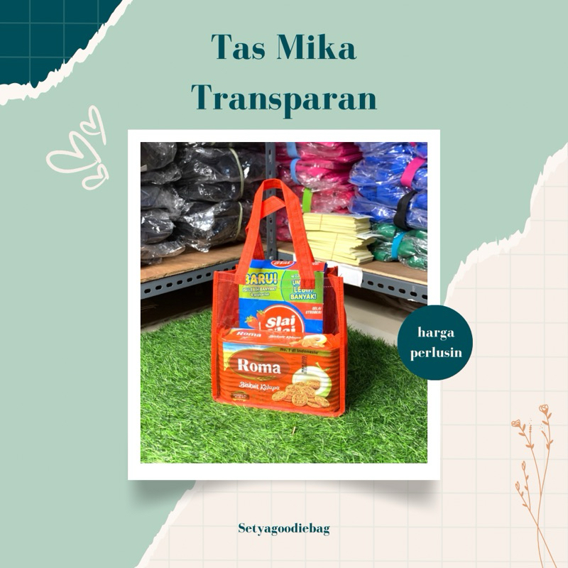 

Tas Mika Transparan Souvenir 20x20x10cm