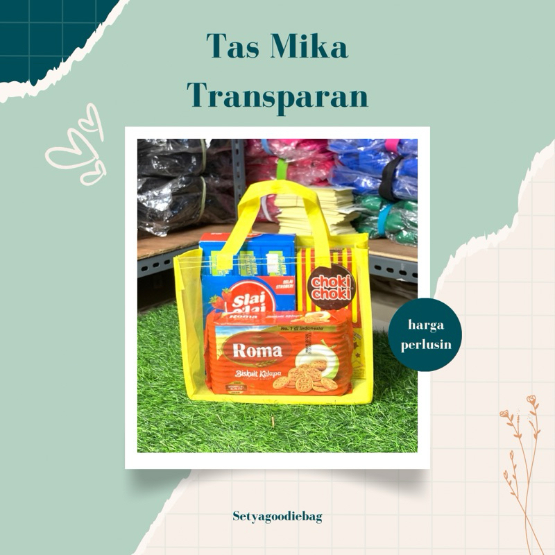

Tas Mika Transparan Souvenir 20x20x10cm