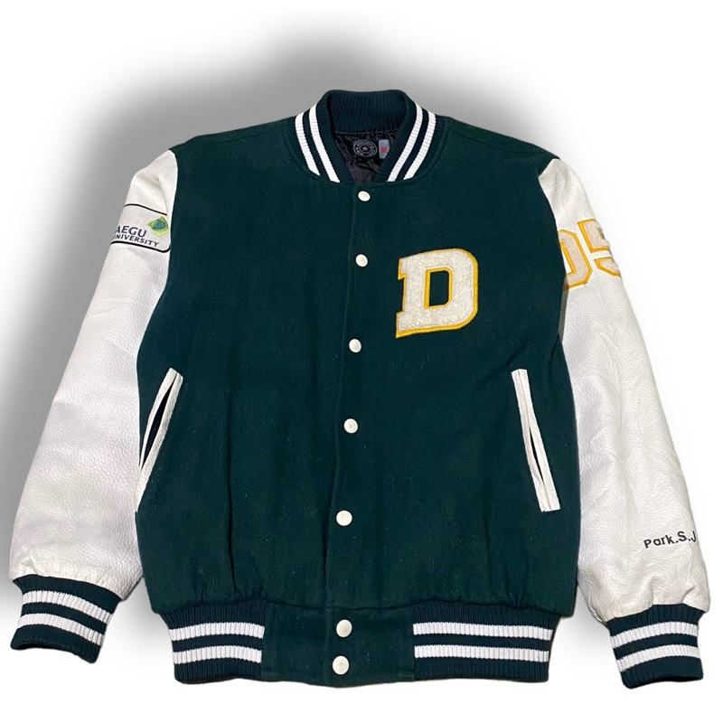 STARJANG Varsity Leather Campus University Jotol Bordir | Thrift Shop Second Murah