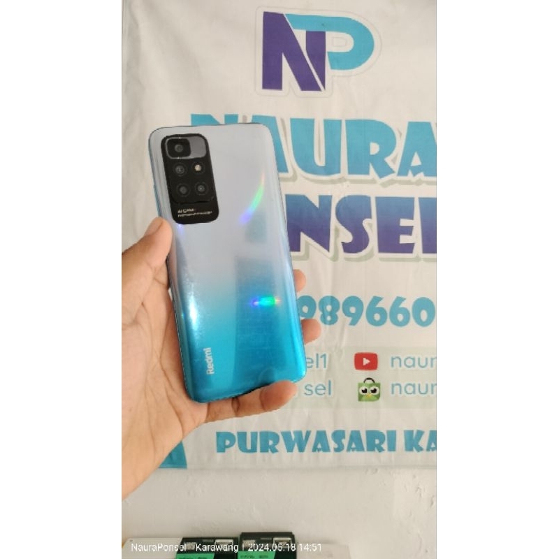 Redmi 10 2022 Ram 4/64 second bekas nominus garansi 7 hari pengembalian