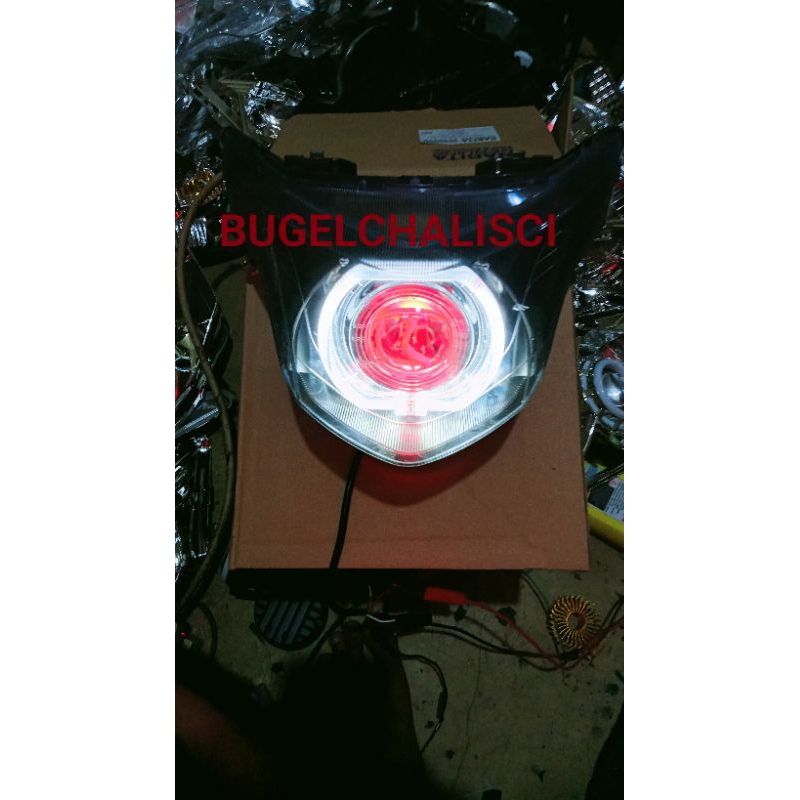 Biled Reflektor Lampu Depan Honda Beat Pop | Lampu Depan Beat Pop 2014-2019 Model Custom Biled Proji