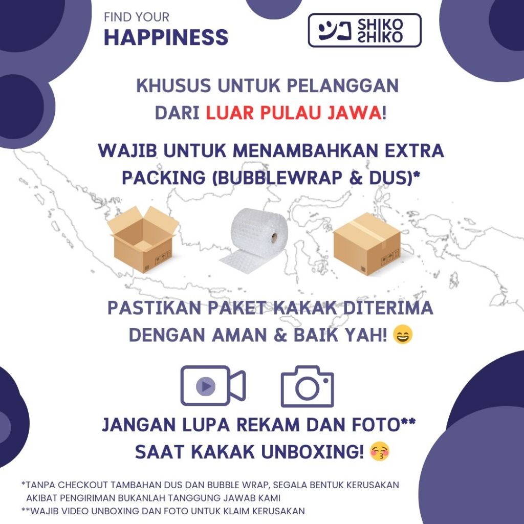 

BKSbw Bubblewrap Dus Tambahan Bubble wrap Kardus untuk Packing Lebih Aman dari Guncangan Pengiriman Di luar Pulau Jawa Wajib Tambah Dus!