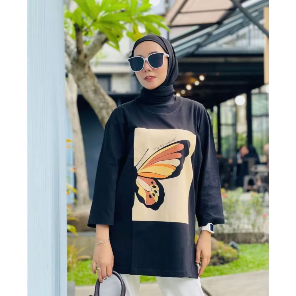 Kaos Atasan Tunik Sweater Baju Wanita Muslimah Oversize Terbaru
