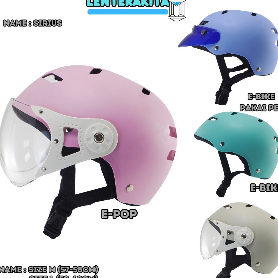 Grosir Terlaris  Helm Sepeda Listrik Wanita Dewasa Warna pastel