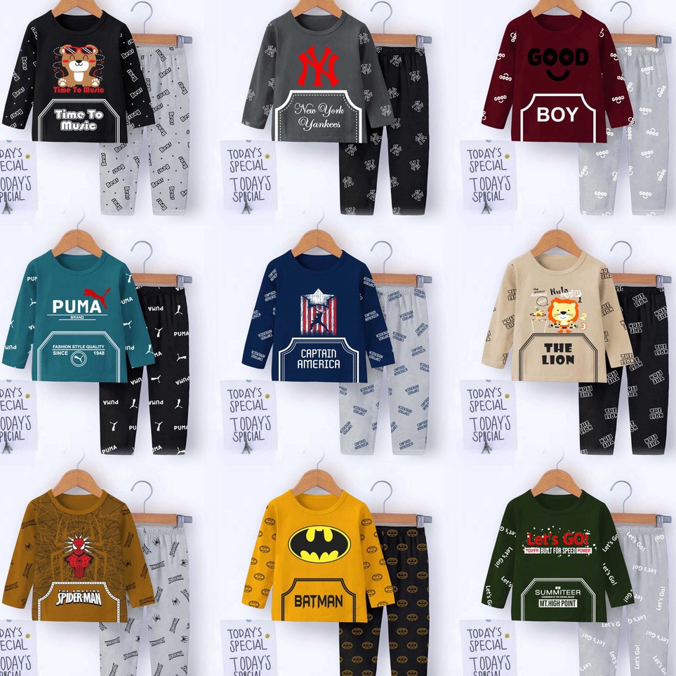 Dijamin Murah  VALMELO SETELAN ANAK LAKI LAKICELANA PANJANG UMUR 14 TAHUN