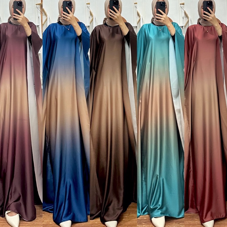 Terlaris DMBCOLLECTION M1  FURLA KAFTAN  OMBRE GRADASI