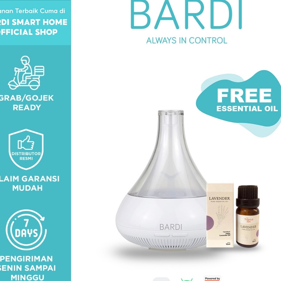 88 BARDI Smart Bluetooth Aroma Diffuser FREE Essential Oil