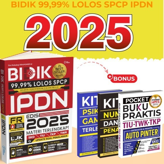 BUKU IPDN TERUPDATE BIDIK 99,99% LOLOS SPCP IPDN TERBARU - BIDIK IPDN 2025