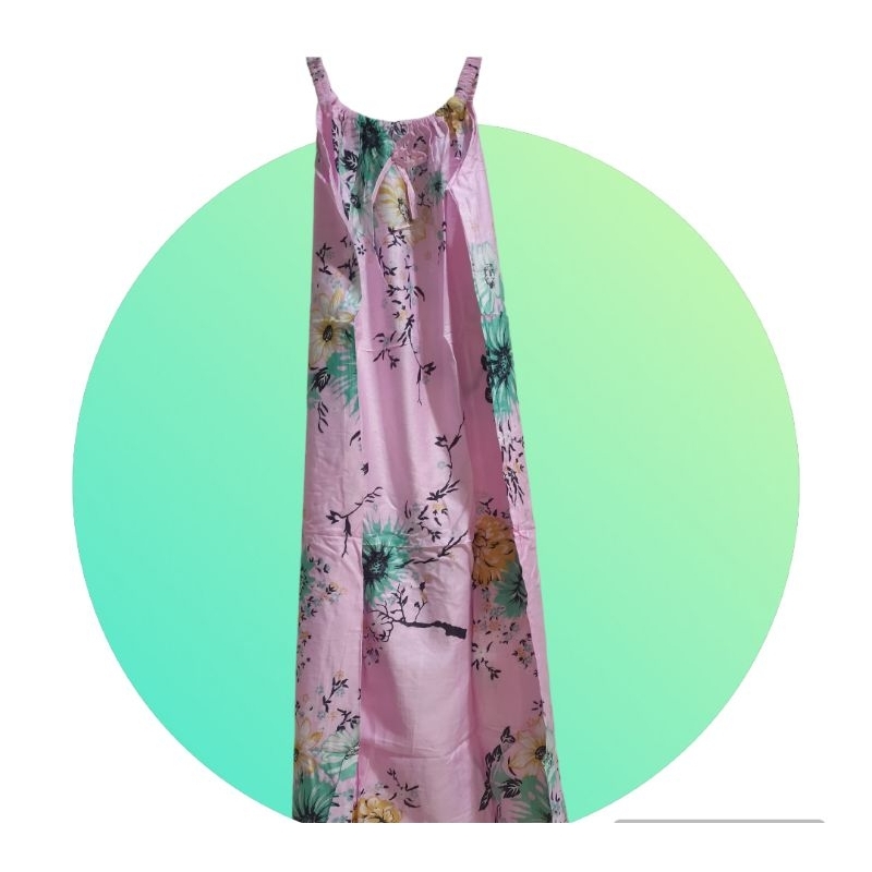 Daster gondil panjang tanpa lengan