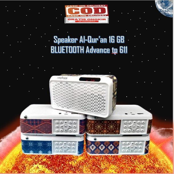 Speaker Alquran 30 juz speaker murottal 16GB BLUETOOTH advance tp 611