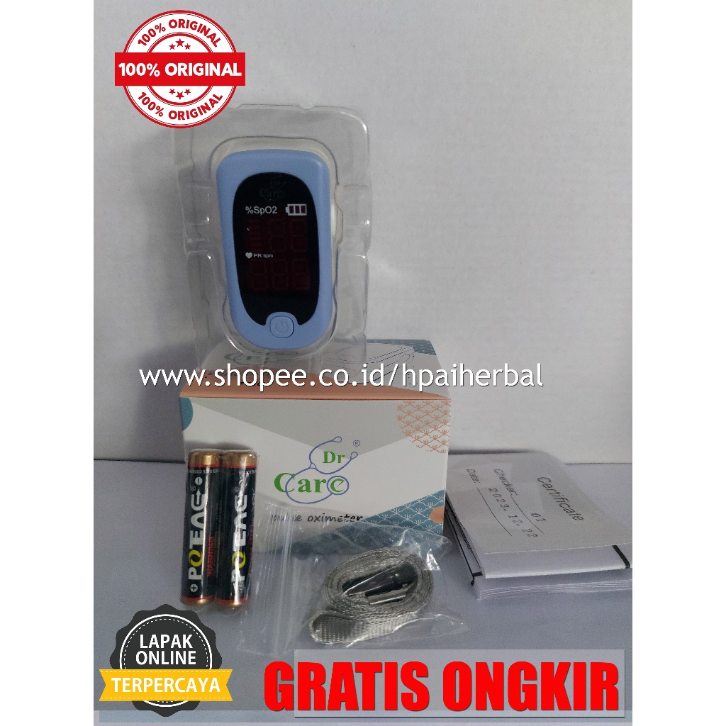 PULSE OXIMETER DR CARE SP02 / FINGER PULSE OXIMETER DR CARE / OKSIMETER DR CARE